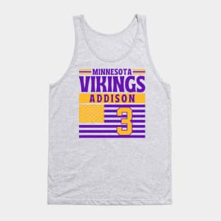 Minnesota Vikings Addison 3 American Flag Football Tank Top